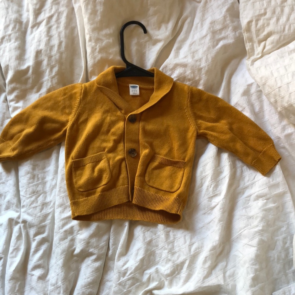 Marigold colored sweater